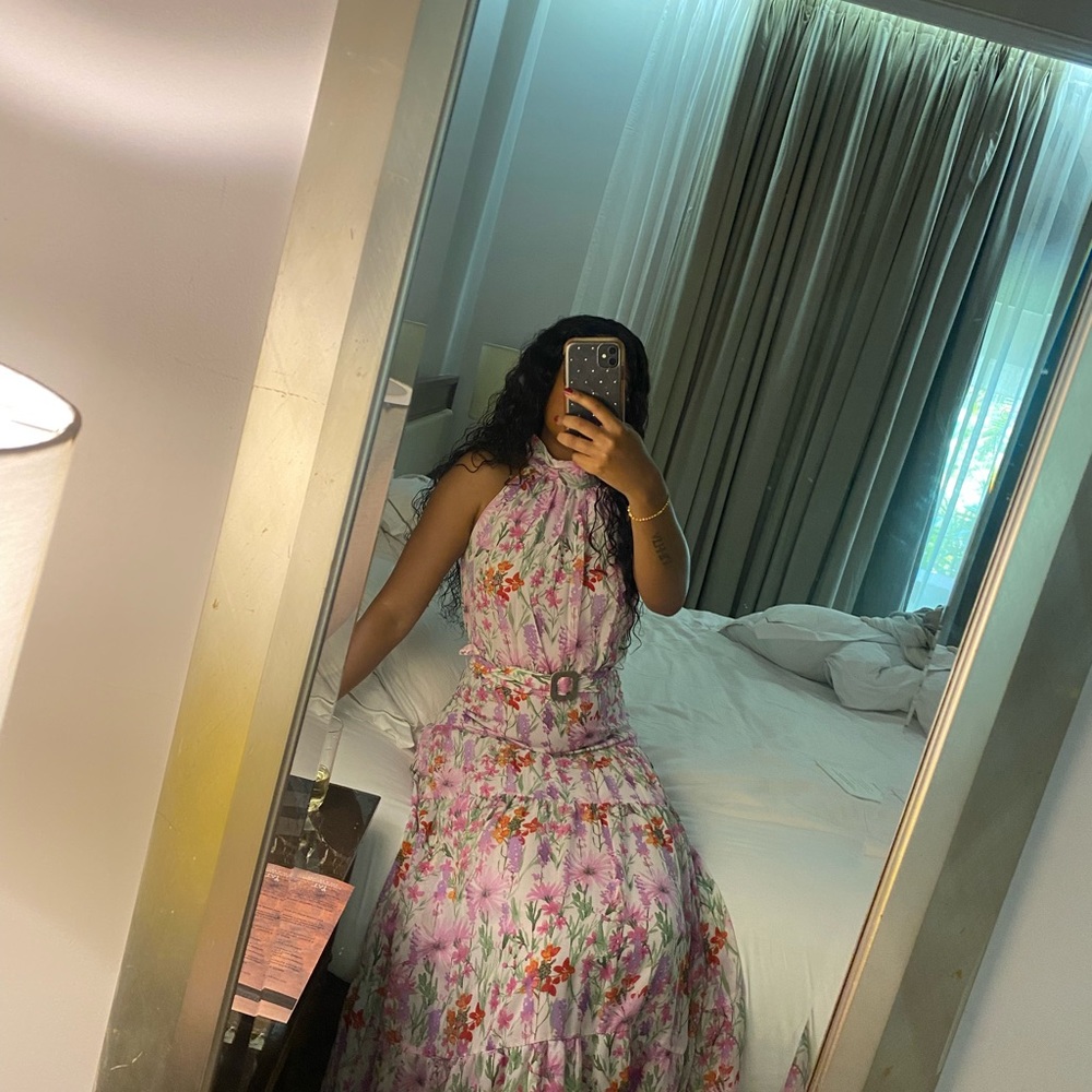 Pink Floral Dress